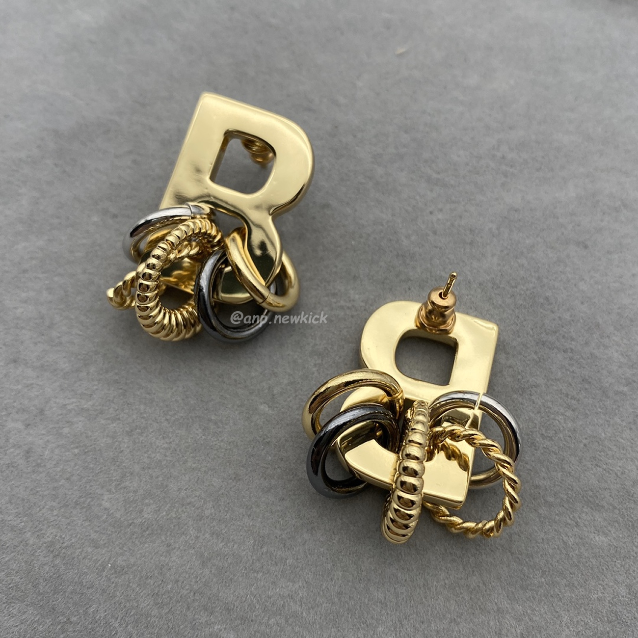 Balenciaga Multiring Single B Earring (4) - www.newkick.vip